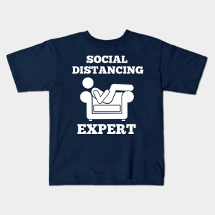 SOCIAL DISTANCING EXPERT Kids T-Shirt